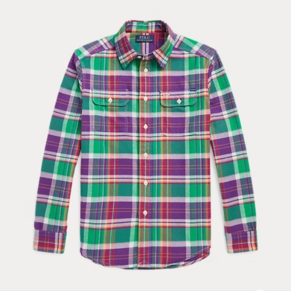 Polo by Ralph Lauren Kids Vibrant Plaid Shirt Jacket - Picture 1 of 5
